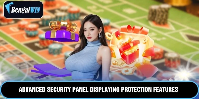 Advanced security panel displaying protection features