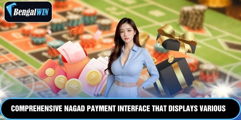 Comprehensive nagad payment interface that displays various options