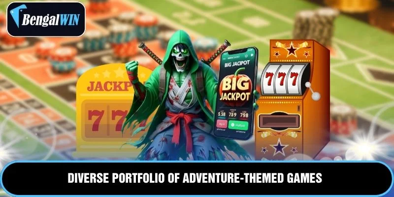 Diverse portfolio of adventure-themed games