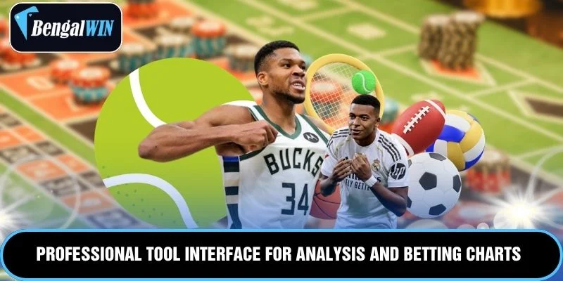 Professional tool interface for analysis and betting charts